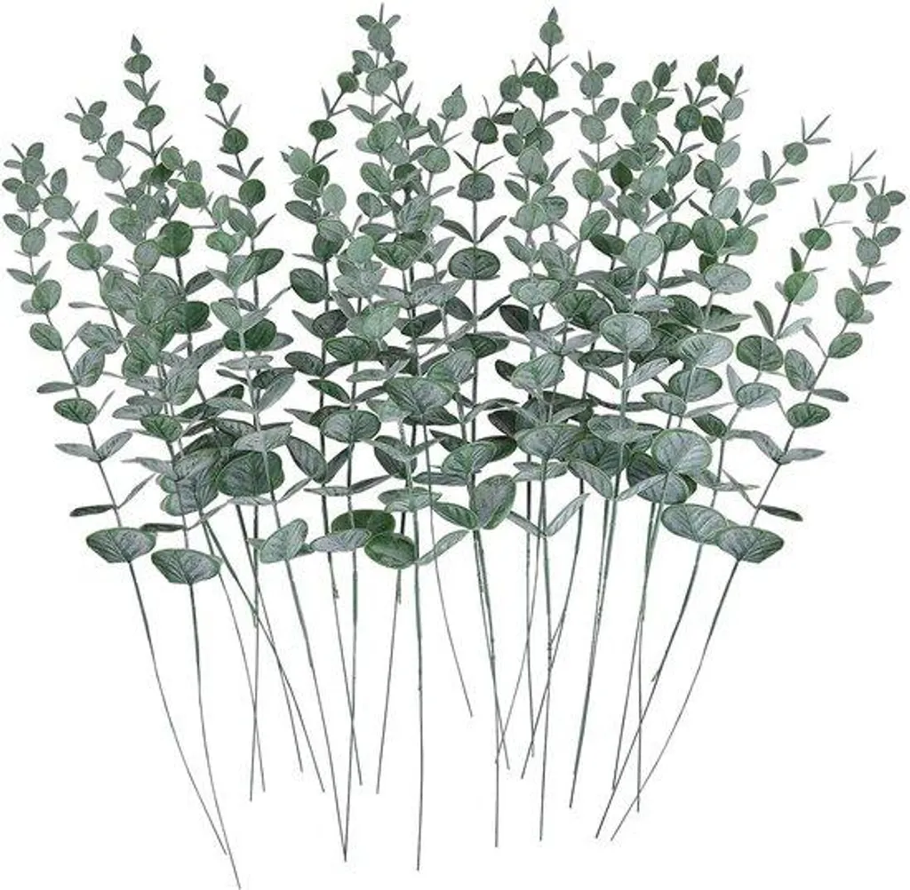 Bouquets d'Eucalyptus Artificiels - Solution Déco sans Entretien 24pcs