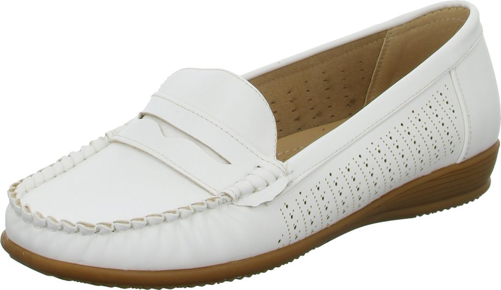 Alyssa Damen-Slipper Weiß, Farbe:weiß, EU Größe:37
