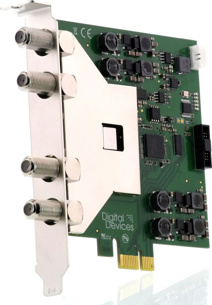 Digital Devices Max S8X TV Karte PCIe Quad/Octo DVB-S2/DVB-S2X Full Spectrum Sat>IP Server