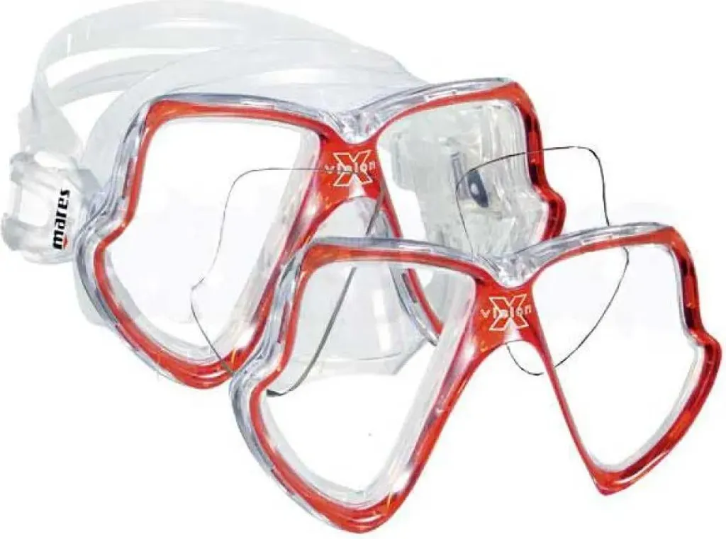 Mares X-Vision Mid Masque de Plongée avec Verre Correcteur Gauche -1.00