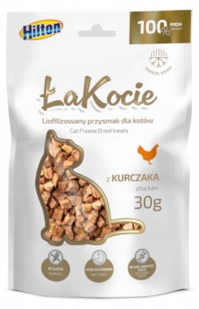 HILTON Gefriergetrocknetes Hühnerfleisch für Katzen 30G Produktbild 