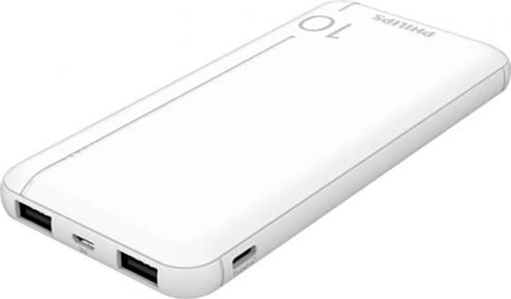 Philips Slim Powerbank 10000mAh mit LED + Micro-USB Kabel Produktbild 