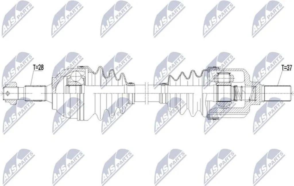 Arbre d'entraînement renforcé NTY NPW-CT-093 pour DS4 OE 1613848980 Fiable