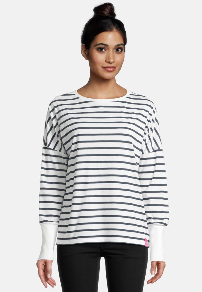 salzhaut Damen Longsleeve SMAAK - RINGEL XXL