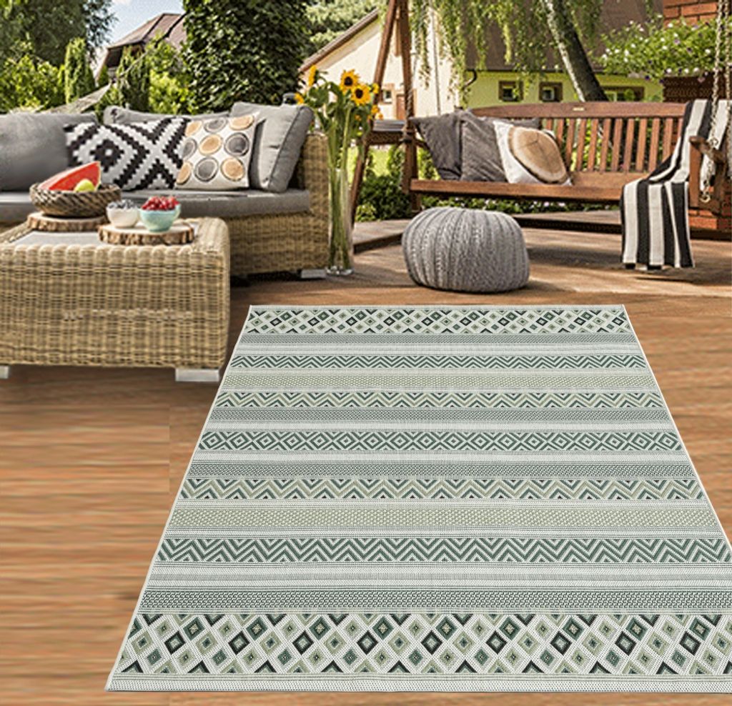 Sisal Optik Outdoor-Teppich Flachgewebe Wohnen & Einrichten Wohnaccessoires Teppiche Outdoorteppiche 