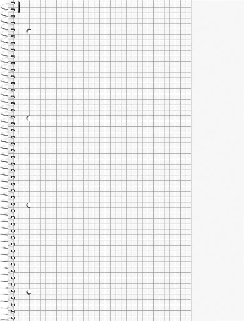 Bloc collégial A4 quadrillé papier ECF - Finition premium micro-perforée - 3