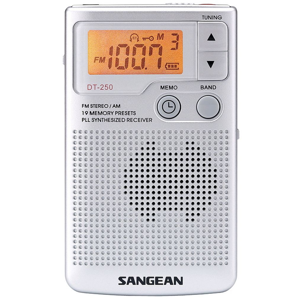 Sangean DT-250 (Pocket 250) Silver Produktbild 