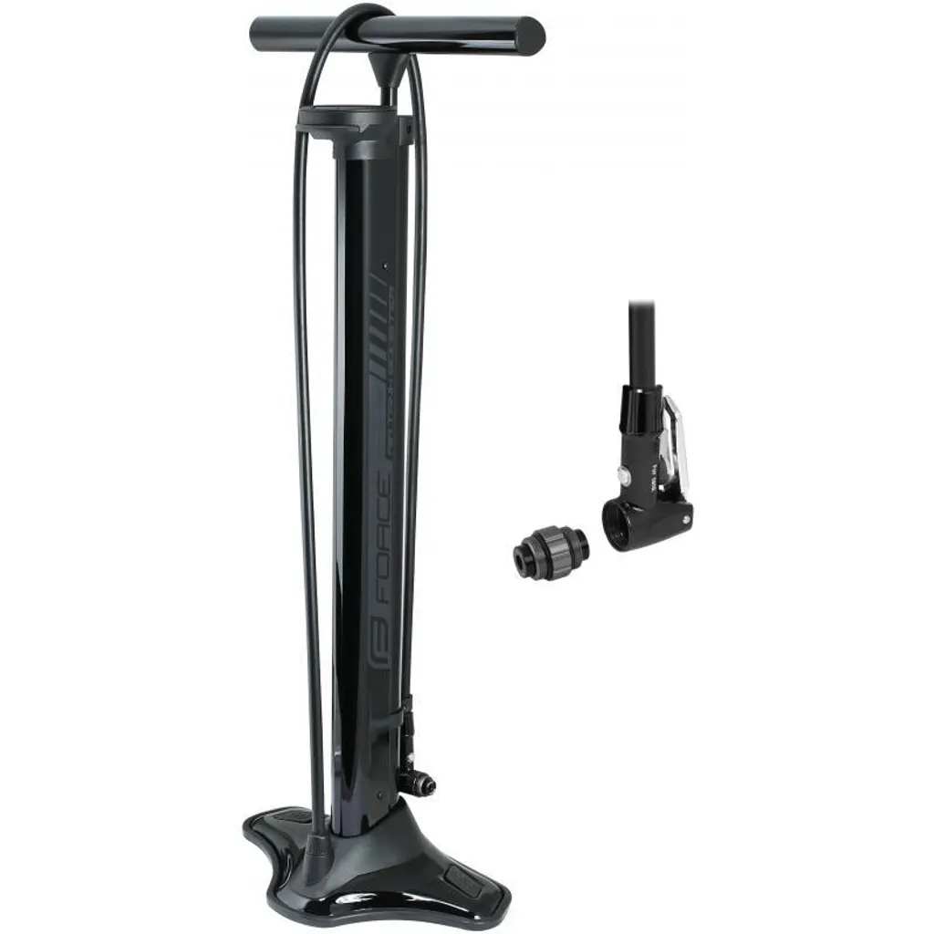 Pompe à vélo avec cuve de compression pour montage pneu Tubeless Ready