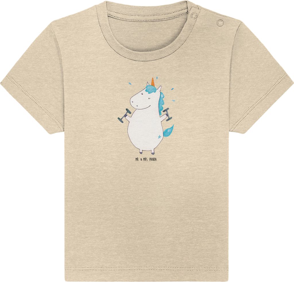 Mr. & Mrs. Panda  T-Shirt Einhorn Fitness 0. - 6. Monat - Produktbild 