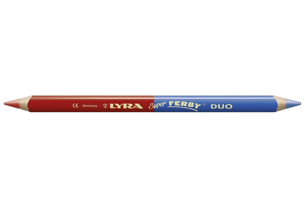 LYRA Silbenstift Super Ferby DUO rot/blau Produktbild 