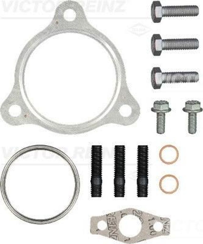 REINZ 04-10255-01 Montagesatz Turbolader für VW Touareg (7LA, 7L6, 7L7) Touareg (7P5, 7P6) Phaeton (3D1, 3D2, 3D3, 3D4, 3D6, 3D7, 3D8, 3D9) für AUDI