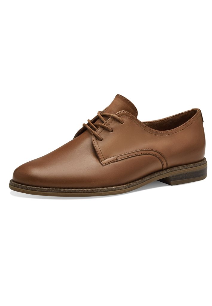 Tamaris Lederhalbschuh - Braun Leder : 39 : Normal Größe: 39 Weite: Normal