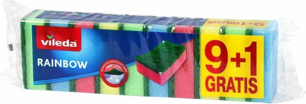 Vileda Profilierter Küchenschwamm, 10 Stück, Schwamm Zum Produktbild 
