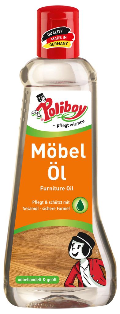 Poliboy Möbel Öl - Inhalt 200 ml, Reinigung & Pflege Produktbild 