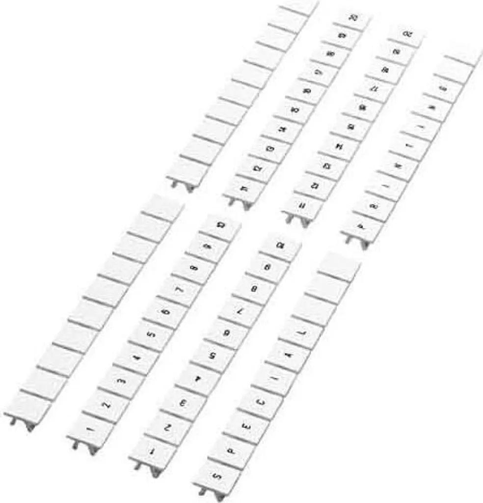 Segnamorsetti Zack ZB 4 Bianco 4,2mm (21-30) - Kit 10 Pezzi Alta Qualità