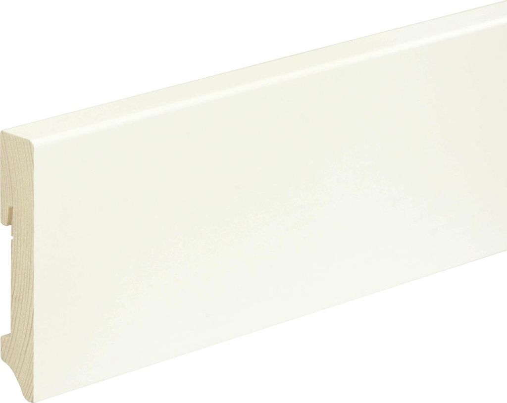 FN Neuhofer Fußleiste eckig 240 cm 96 x 18 mm Fichte/Kiefer weiß