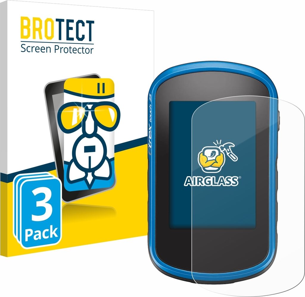 3x BROTECT Schutzglas für Garmin eTrex Touch 35 Schutzfolie Produktbild 