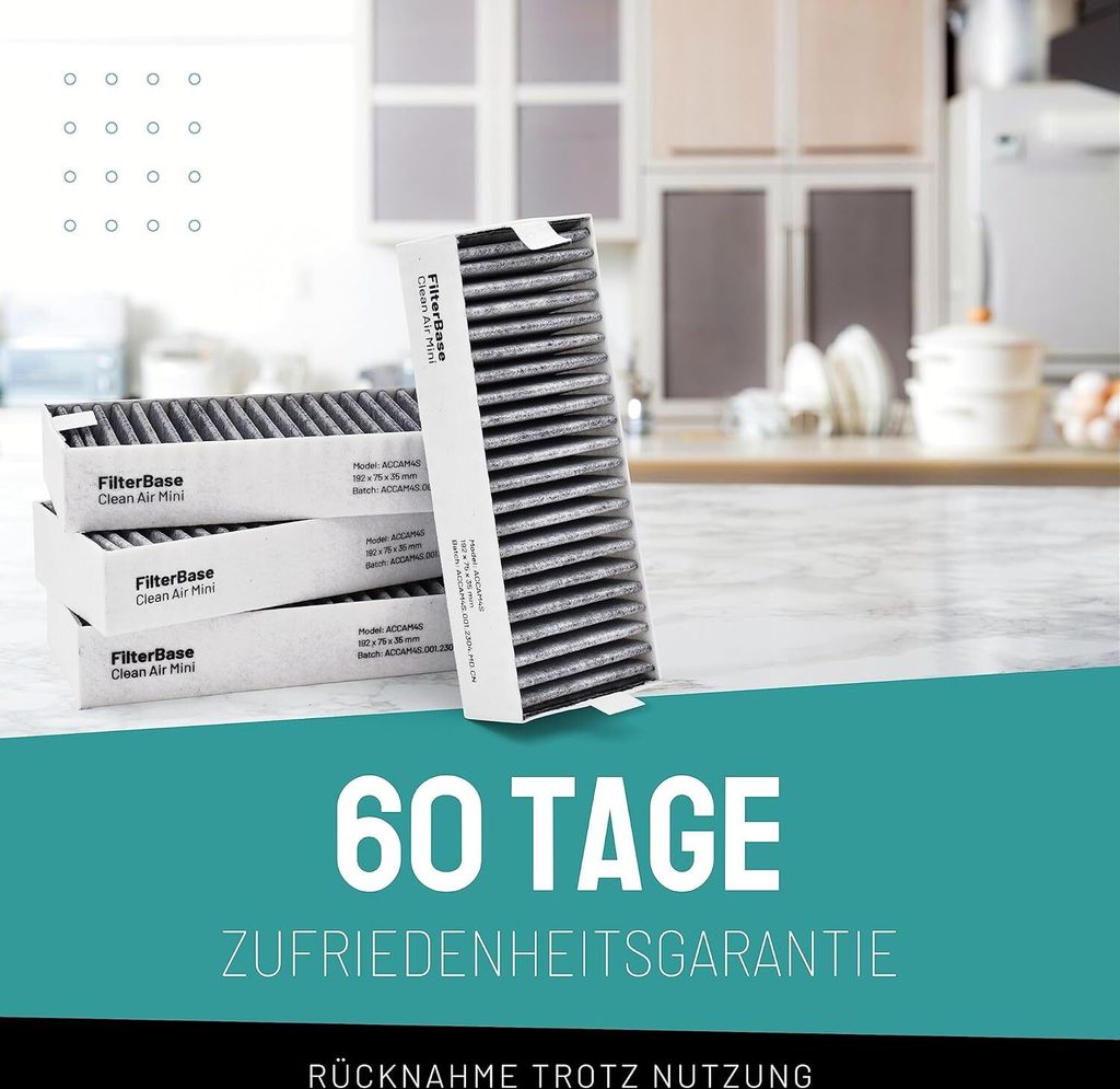 4 filtri ai carboni attivi per Siemens HZ9VRCR0 17004796