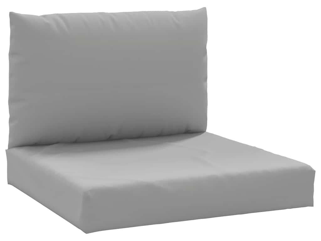 vidaXL Palettenkissen 2-tlg. Grau Oxford-Gewebe Produktbild 