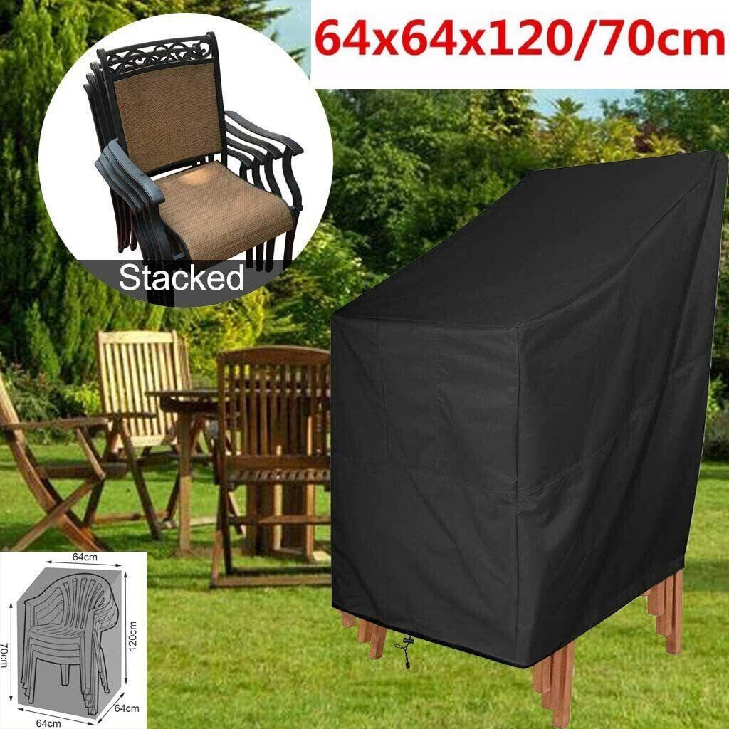 Schutzhülle für Stuhl Abdeckhaube Gartenstühle Abdeckplane Haube Abdeckung Cover