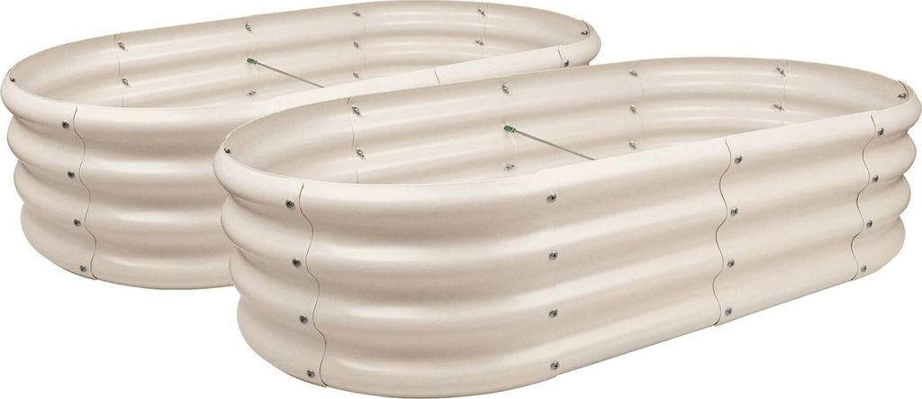 Abgerundete Hochbeete aus verzinktem Stahl – 120 cm x 60 cm Produktbild 