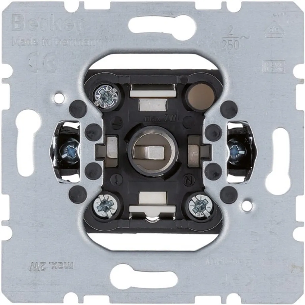 Insert Bouton-poussoir Berker 5101 pour Signal Lumineux de Balisage E10
