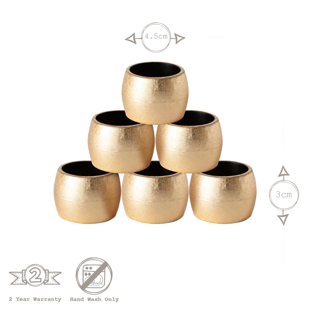 Argon Ta Metallic Serviettenringe - Luxe Weihnachten Fine Produktbild 3