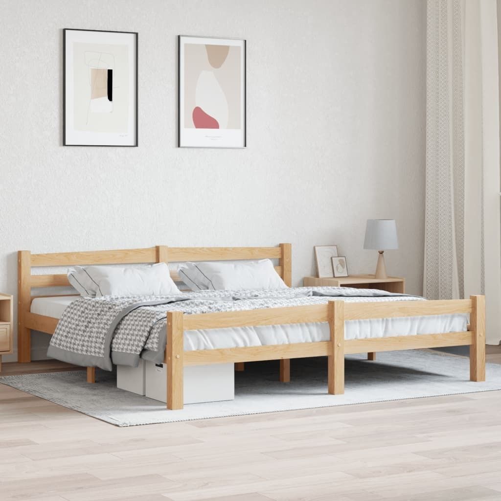 "Rabatt" Massivholzbett Schlafzimmer - Bettgestell moderne - Kiefer 180x200 cm - Klassische Betten CC9762
