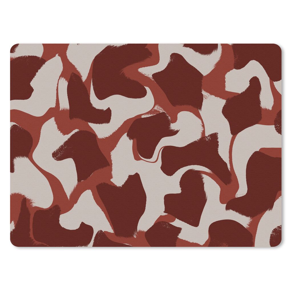 MuchoWow Mauspad Mousepad Abstrakt - Braun - Farben - Pastell 40x30 cm - Mousepads - Maus Mat - Pad - Mausunterlage - Anti Rutsch