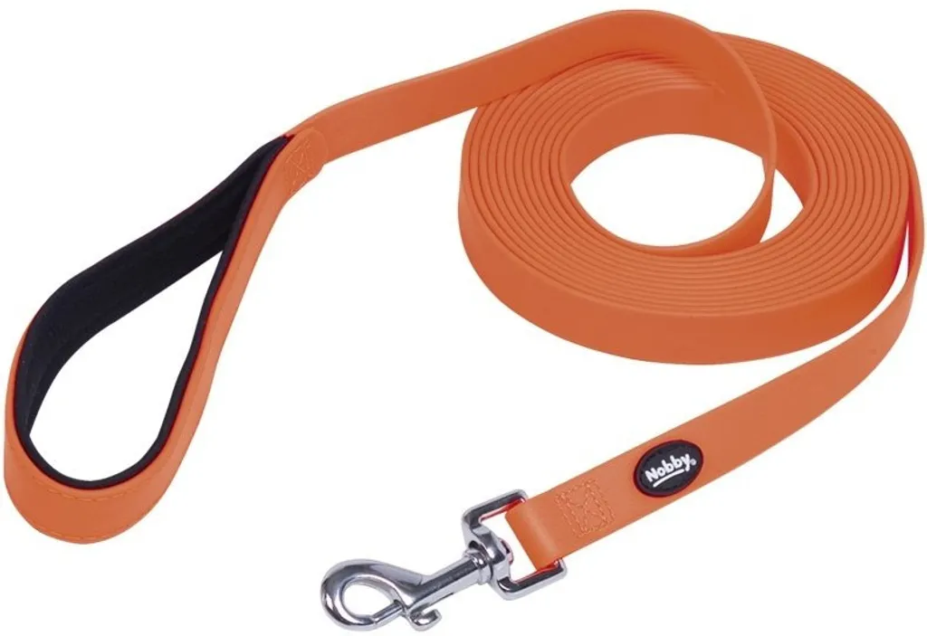 Longe chien Nobby Cover 5m Orange Fluo : Finies les Laisses Sales et Lourdes