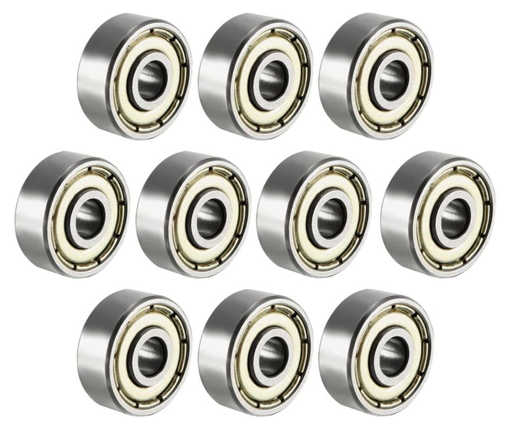 10Stš¹ck Tiefe Rillenkugellager 624Z Einzeln Schild 4mm x 13mm x 5mm Chromstahl