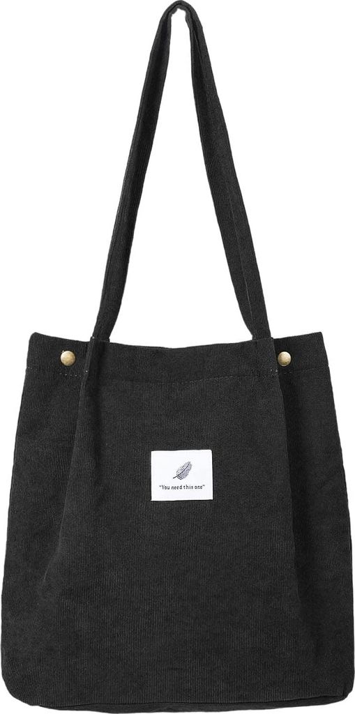 Borsa a tracolla in velluto a coste da donna, borsa con Immagine del prodotto 