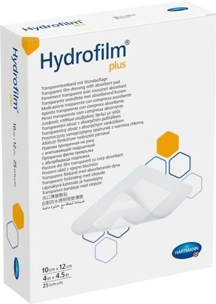 Hydrofilm Plus Transparentverband 10x12 cm 25 St