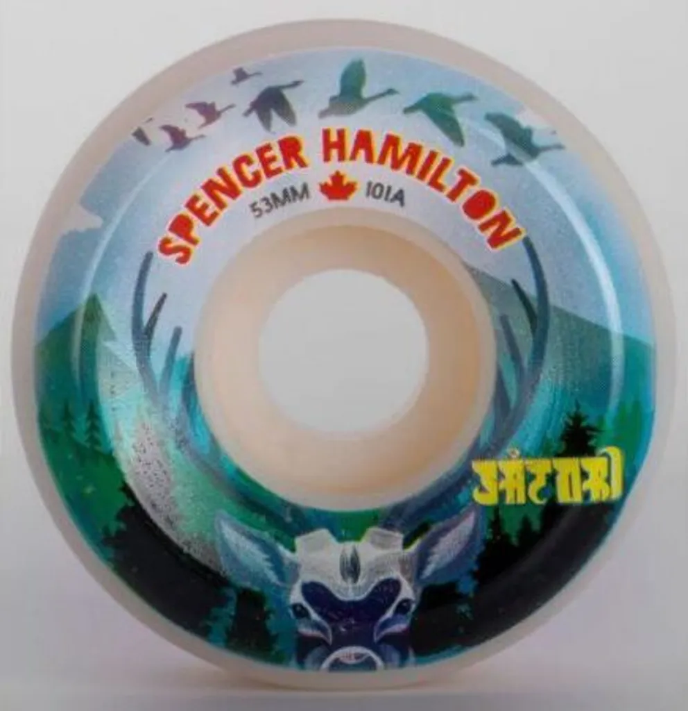 Roues Skateboard Vertes Satori 53mm pour Tricks Techniques et Park