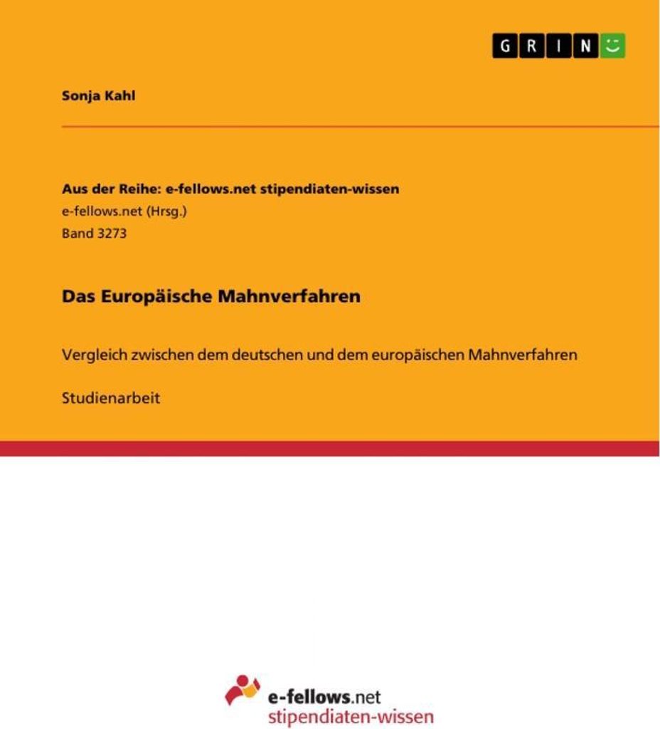 Das Europäische Mahnverfahren