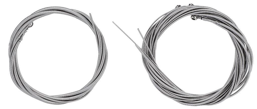 5 Stück E-Bass-Saiten aus Edelstahl, silber, Bass-Ersatzteile und Zubehör