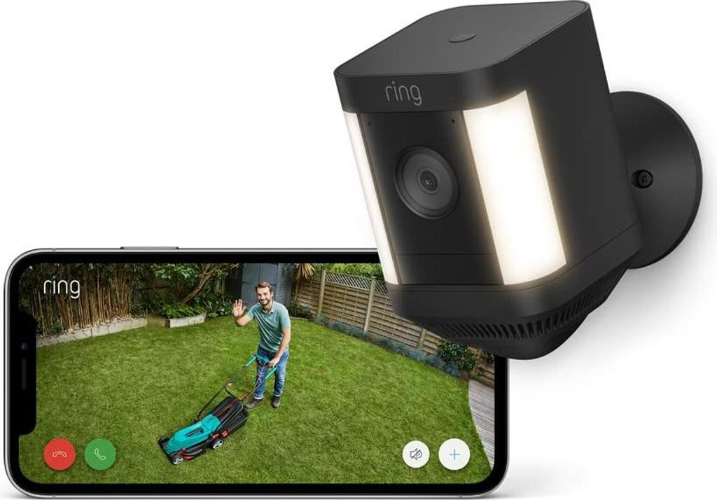 Amazon Ring Spotlight Cam Plus Battery Black Image du produit 