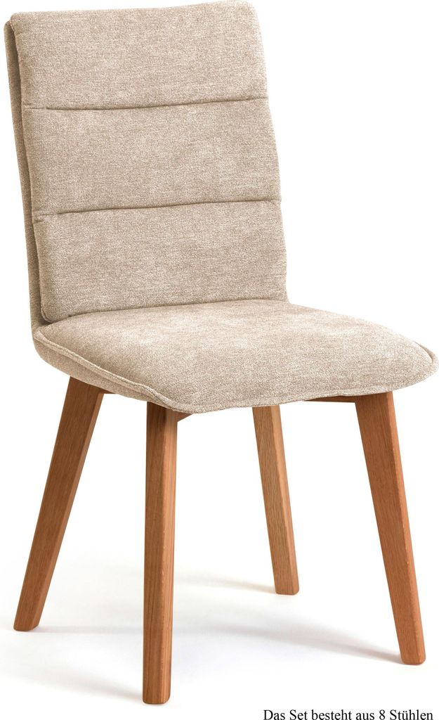 Esszimmerstuhl (8er-Set) Darija 47x92x60 Eiche geölt/Natur