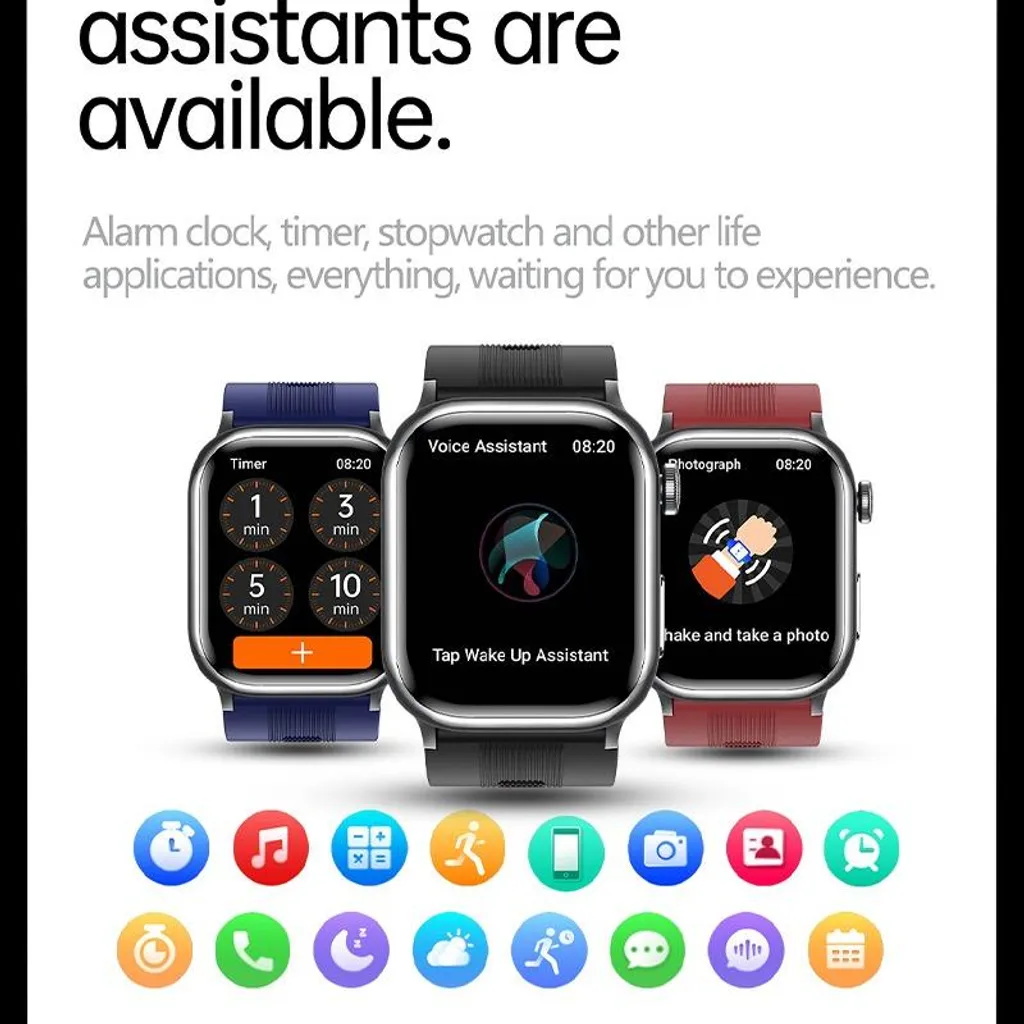 Montre Connectée Santé avec Mesure de Tension et ECG Écran AMOLED Noir - 16