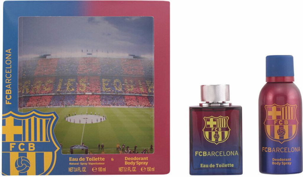 FC Barcelona Eau De Toilette Spray 100ml Set 2 articoli Immagine del prodotto 