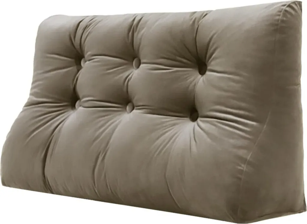 Cuscino da Lettura in Velluto: Testiera Ergonomica e Supporto a Cuneo