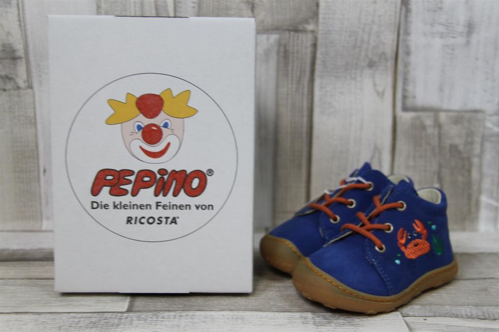 Ricosta Lauflernschuhe MECKI Krabb Unisex 31353332323433 Blau 21 EU