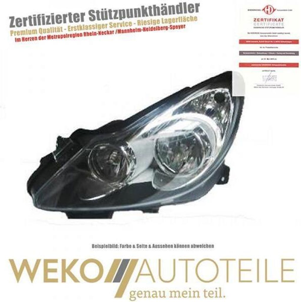 Scheinwerfer rechts DIEDERICHS 1814982 für OPEL