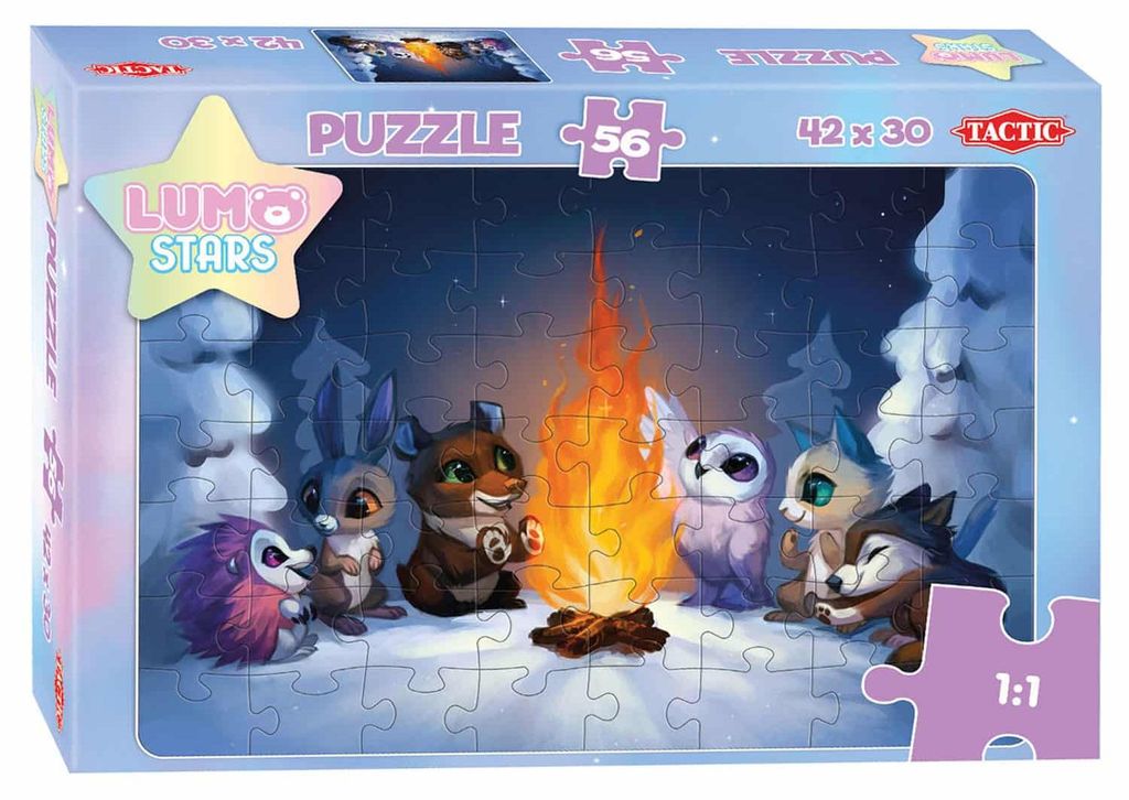 Tactic Lumo Stars By the Fire 56 pcs, 56 Stück(e), Cartoons, 4 Jahr(e)