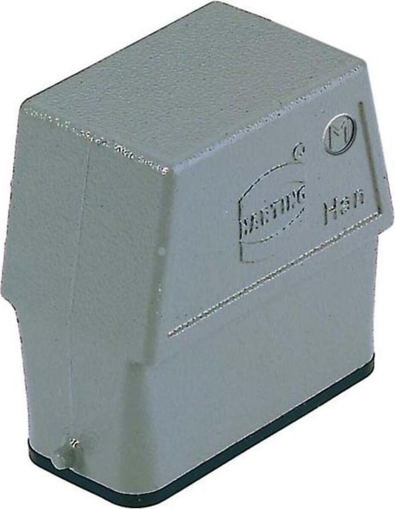 HARTING Han 10A Tüllengehäuse hoch, 1xM25 seitlicher Kabelabgang, für 1 Bügel (am Unterteil) Verschraubung M25
