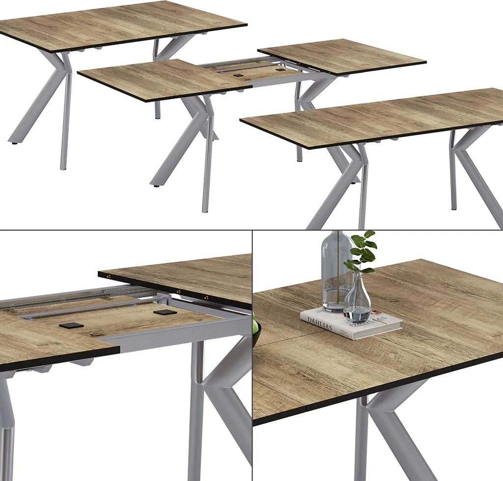 Table à manger Vicco Trill extensible : gagnez de la place avec élégance - 6