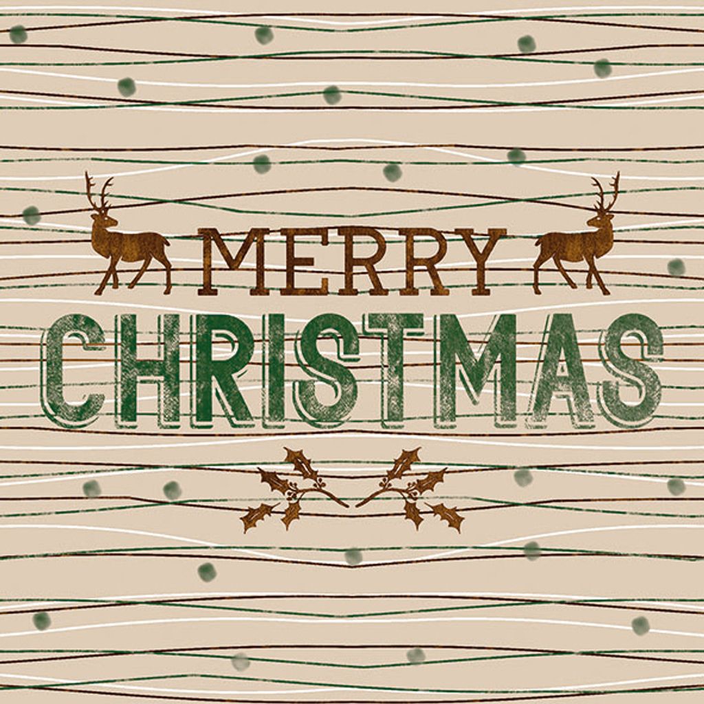 Ambiente Serviette Classy Christmas 33x33 cm Weihnachtstischdeko Papierserviette 5 Stück