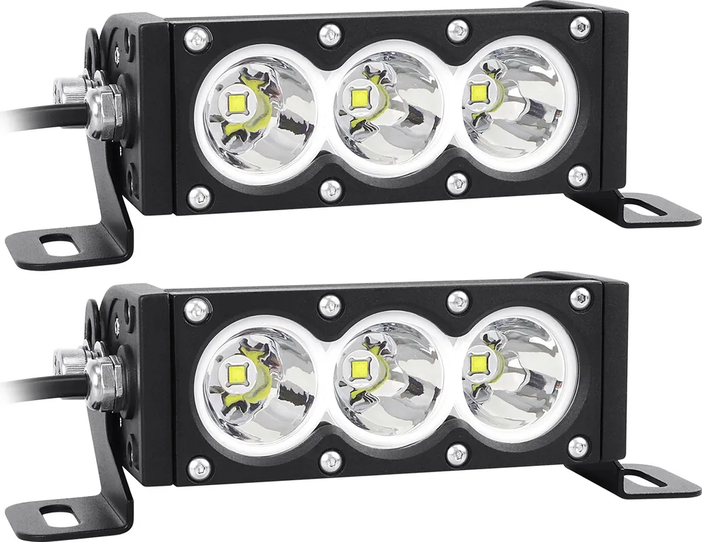 Bande LED 30W IP68 avec Faisceau Blanc Ultra Puissant 2 Pièces 6in
