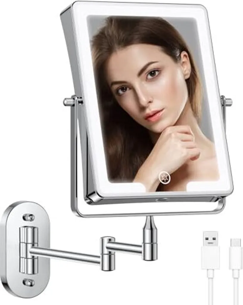 Specchio Cosmetico Famihomii LED 1/10x: Addio Ombre al Trucco - Compra Ora