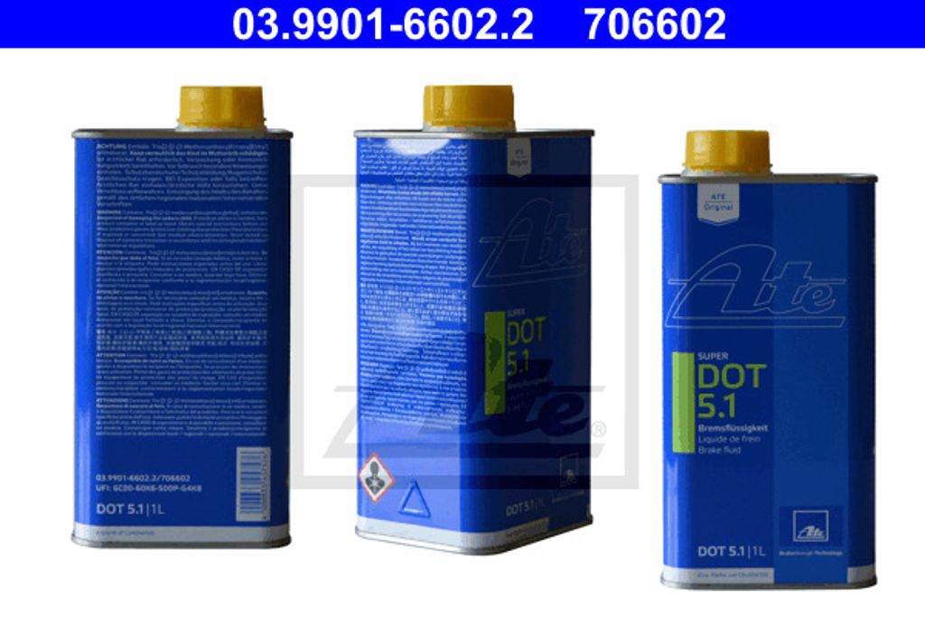 ATE 03.9901-6602.2 DOT 5.1 Bremsflüssigkeit Brems Produktbild 